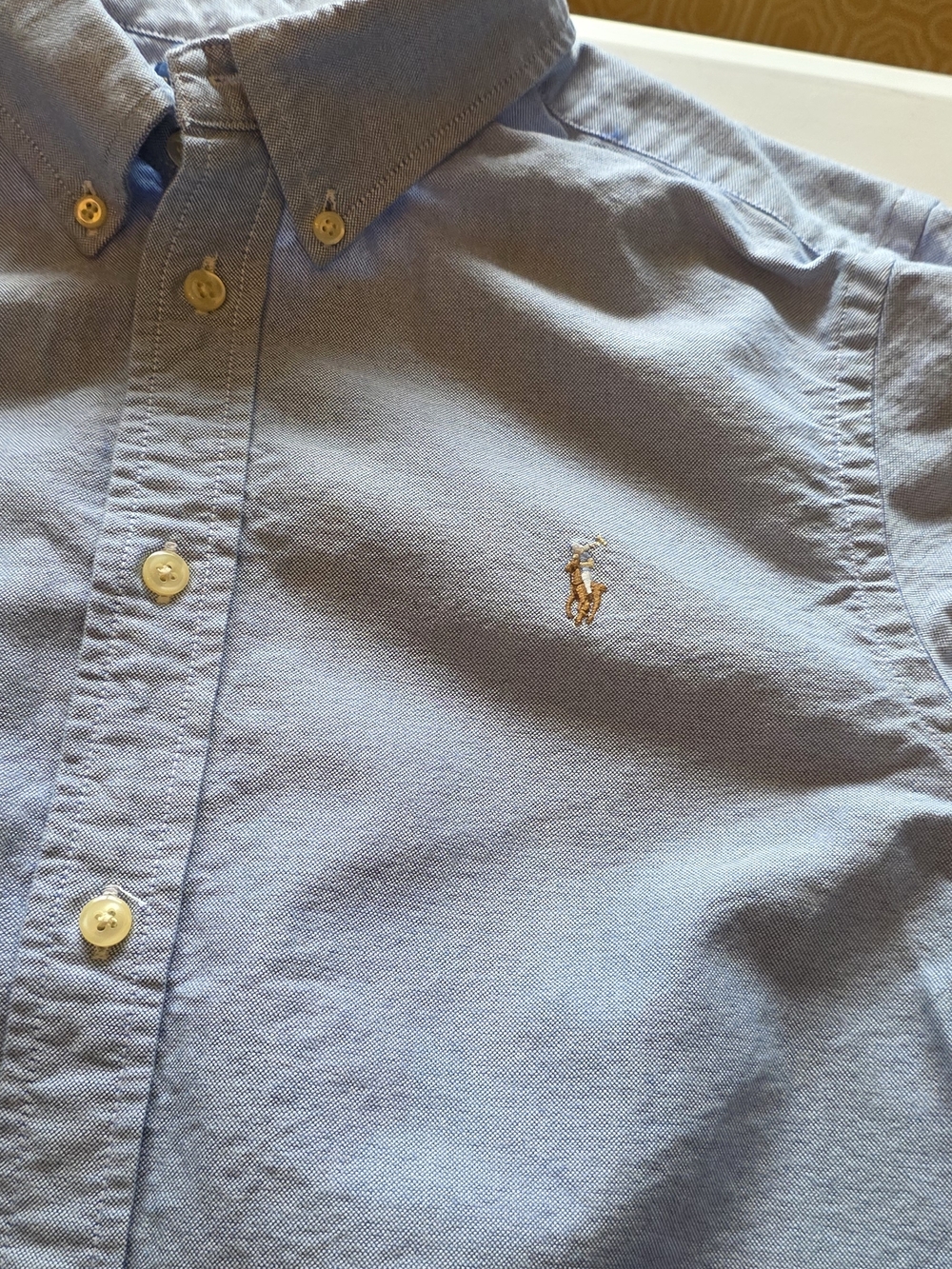 Ralph Lauren Light Blue Button-Down Oxford Shirt - Picture 2 of 3
